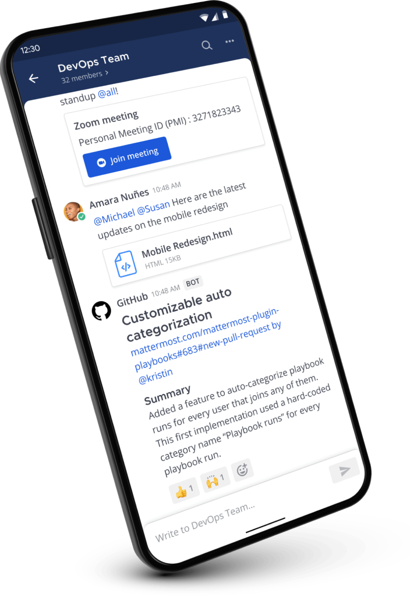 TeamBridge mobile app